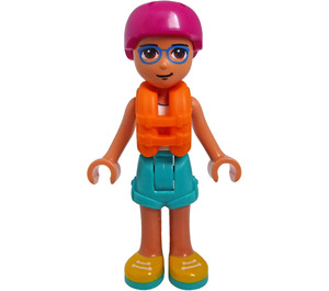 LEGO Sebastian - Oranje Reddingsvest minifiguur