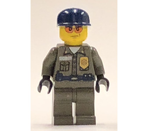 LEGO Security Guard with Orange Glasses Minifigure