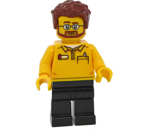 LEGO Seller mit Bart und Brille Minifigur