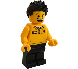 LEGO Seller jossa Musta Piikikäs Hiukset Minihahmo