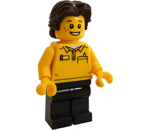 LEGO Seller med Dark Brun Hår Minifigur