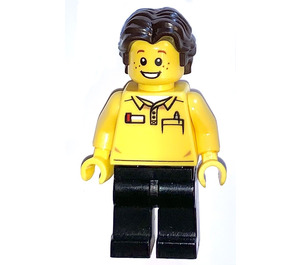 LEGO Seller met Dark Brown Haar minifiguur