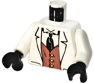 LEGO Senor Palomar Torso with White Arms and Black Hands (973 / 73403)