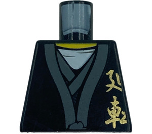 LEGO Sensei Wu - Black Robes with Gold Chinese Lettering Torso without Arms (973)