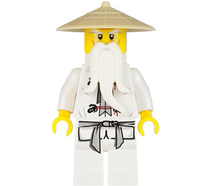 LEGO Sensei Wu minifiguur met Zandkleurige Hoed