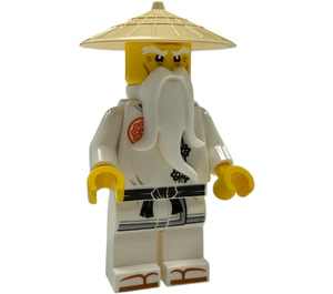 LEGO Sensei Wu with White Outfit with Printed Feet Minifigure