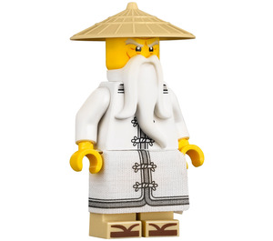 LEGO Sensei Wu with White Robe and Sandals Minifigure