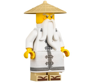 LEGO Sensei Wu mit Weiß Robe und Sandals Minifigur