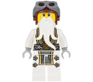 LEGO Sensei Wu mit Weiß Robe mit Flieger Hut Minifigur