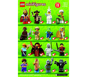 LEGO Series 13 Minifigure - Random Bag Set 71008-0 Instructions