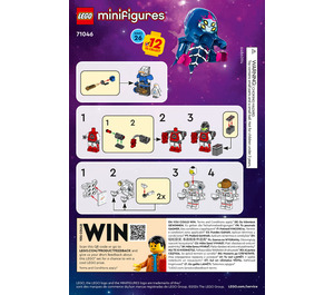 LEGO Series 26 Space Collectable Minifigures Random Pack Set 71046-0 Instructions