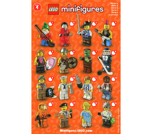 LEGO Series 4 Minifigure - Random Bag Set 8804-0 Instructions
