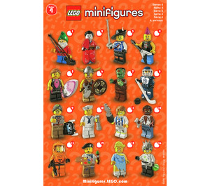 LEGO Series 4 Minifigure - Random Bag 8804-0 Ohjeet