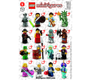 LEGO Series 6 Minifigure - Random Bag 8827-0 Instructies