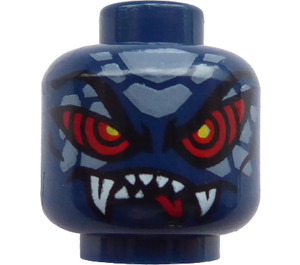 LEGO Serpentine Head (Recessed Solid Stud) (3626 / 74235)