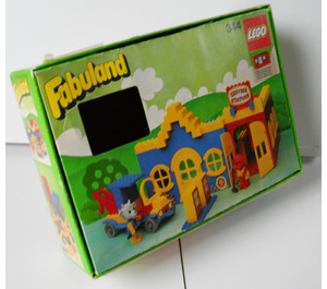 LEGO Service Station met Billy Goat en Mike Aap 344-2 Packaging