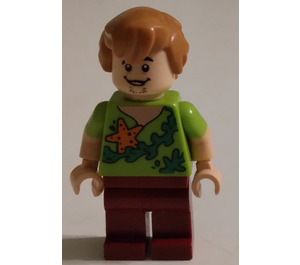 LEGO Shaggy - Seaweed en Zeester Shirt minifiguur