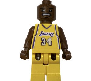 LEGO Shaquille O'Neal, Los Angeles Lakers Home Uniform #34 Minifigure