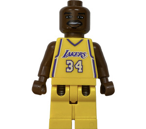 LEGO Shaquille O'Neal, Los Angeles Lakers Home Uniform #34 minifiguur