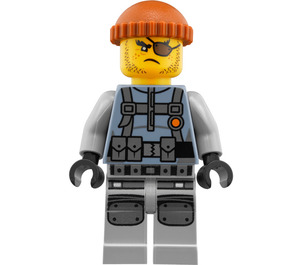 LEGO Shark Army Thug Minifigure with Large Knee Armor