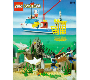 LEGO Shark Cage Cove 6558 Byggeinstruksjoner