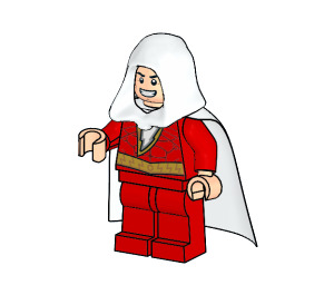 LEGO Shazam z Starched Peleryna Minifigurka