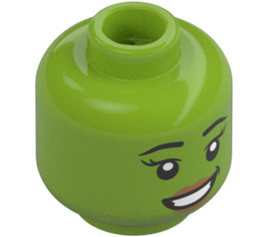 LEGO She-Hulk Minifigure Head (Recessed Solid Stud) (3274 / 104120)