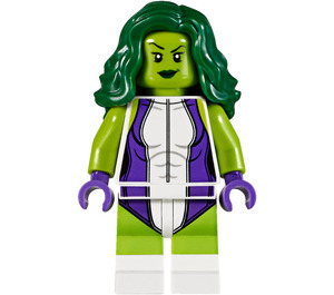 LEGO She-Hulk med Dark Lilla Hænder Minifigur