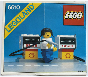 LEGO Shell Gas Pumps 6610 Instructions