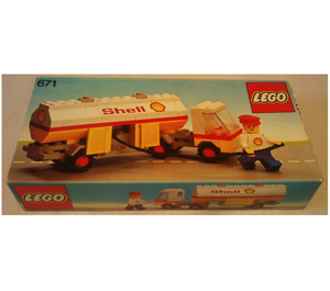 LEGO Shell Petrol Tanker 671-1 Packaging