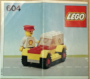 LEGO Shell Service Car Set 604-1 Instructions