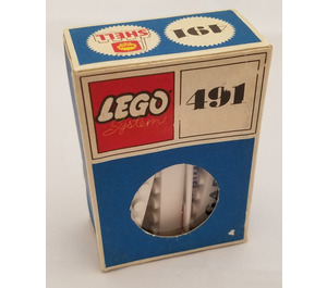 LEGO Shell Station Brick and Sign, 6 Named Beams Set 491-2