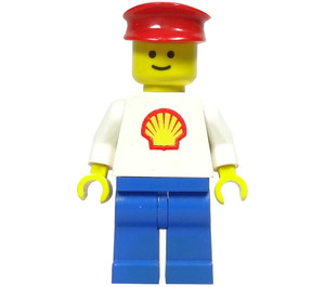 LEGO Shell Worker with Red Hat Minifigure