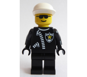 LEGO Sheriff i Zipped Drakt med Hvit Caps Minifigur