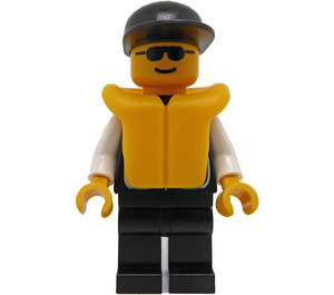 LEGO Sheriff med Solbriller og Redningsvest Minifigur