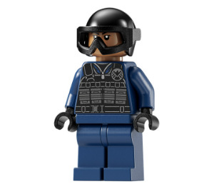 LEGO Kilpi Agent jossa Tactical Liivi (Nainen) Minihahmo