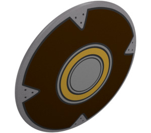 LEGO Shield - Curved with Yellow Circle (75902 / 101769)