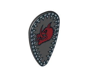 LEGO Shield - Long with Boar Head (2586 / 10112)