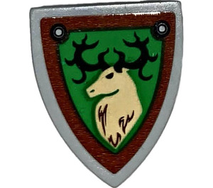 LEGO Schild - Driehoekig met Deer Sticker (3846)