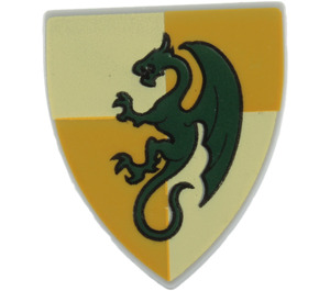 LEGO Schild - Dreieckig mit Drachen (3846 / 91057)