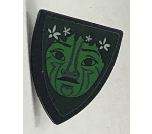 LEGO Shield - Triangular with Te Fiti (Green) Sticker (3846)