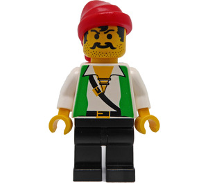 LEGO Shipwreck Island Pirate with Green Vest Minifigure