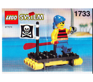 LEGO Shipwrecked Pirate 1733-1 Instrucciones