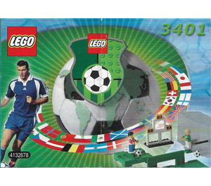 LEGO Shoot 'n' Score (without ZIDANE / Adidas Minifigure) Set 3401-1 Instructions