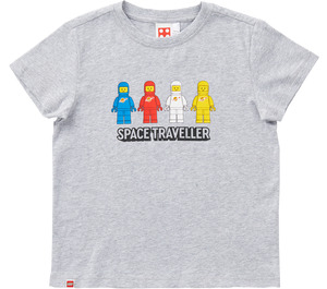 LEGO Short Sleeve Space Traveller Kids T Shirt – Gray Mélange (5009115)