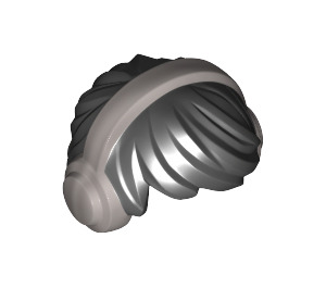 LEGO Kurz Tousled Haar mit Silber Headphones (10651 / 50555)