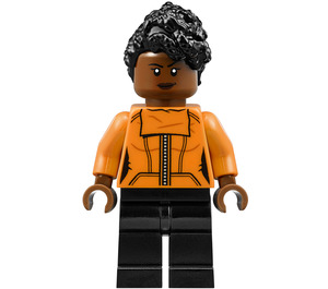 LEGO Shuri jossa Oranssi Takki  Minihahmo