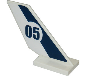 LEGO Shuttle Tail 2 x 6 x 4 with "05" and Stripes on Both Sides Sticker (6239)