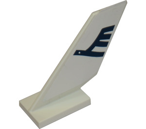 LEGO Shuttle Tail 2 x 6 x 4 with Blue Airline Bird Sticker (6239)