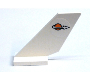 LEGO Shuttle Tail 2 x 6 x 4 with 'Classic Space Logo' (left) Sticker (6239 / 18989)